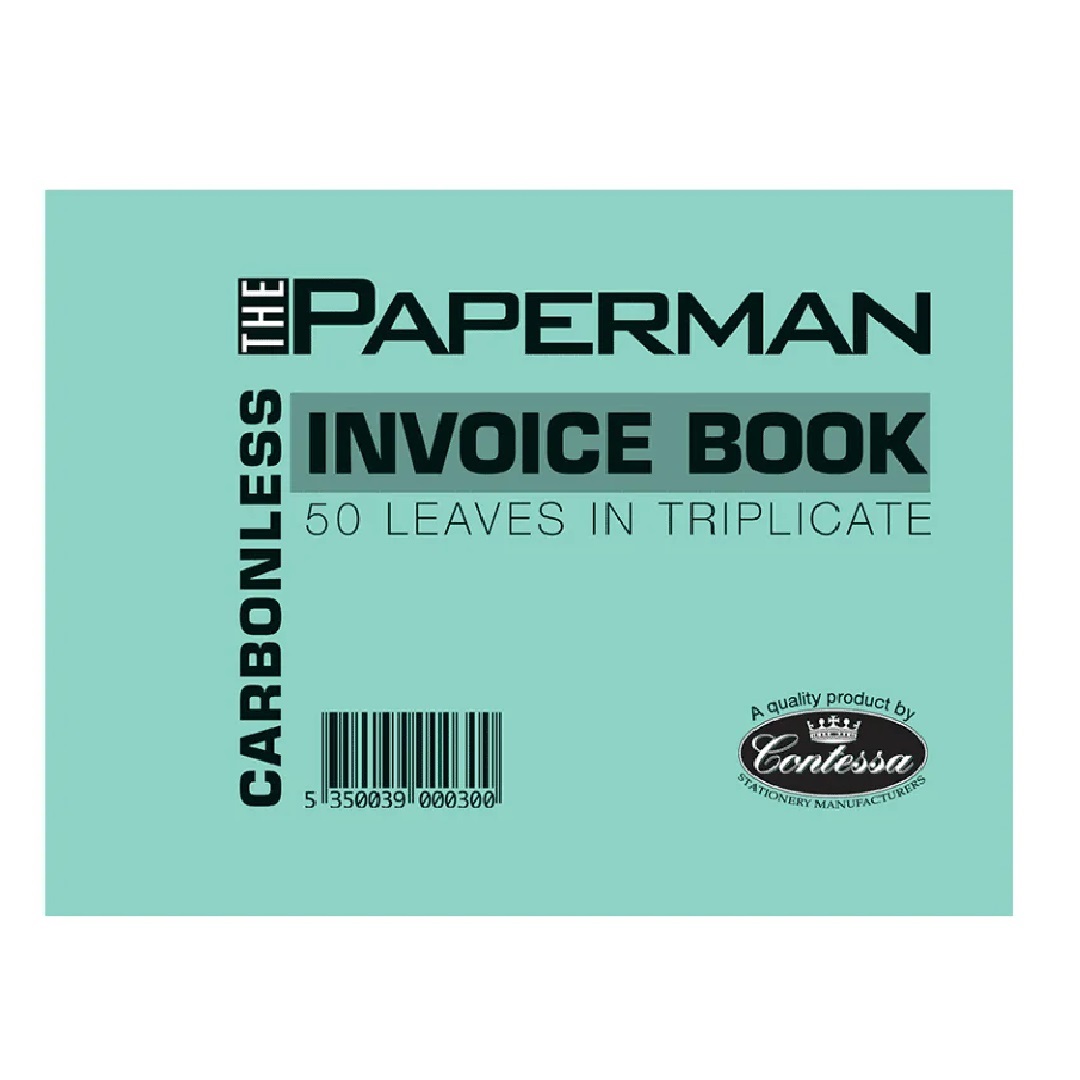 Invoice Books - A6 Carbonless Invoice Book - (Contessa) - 50 Leaves in Triplicate