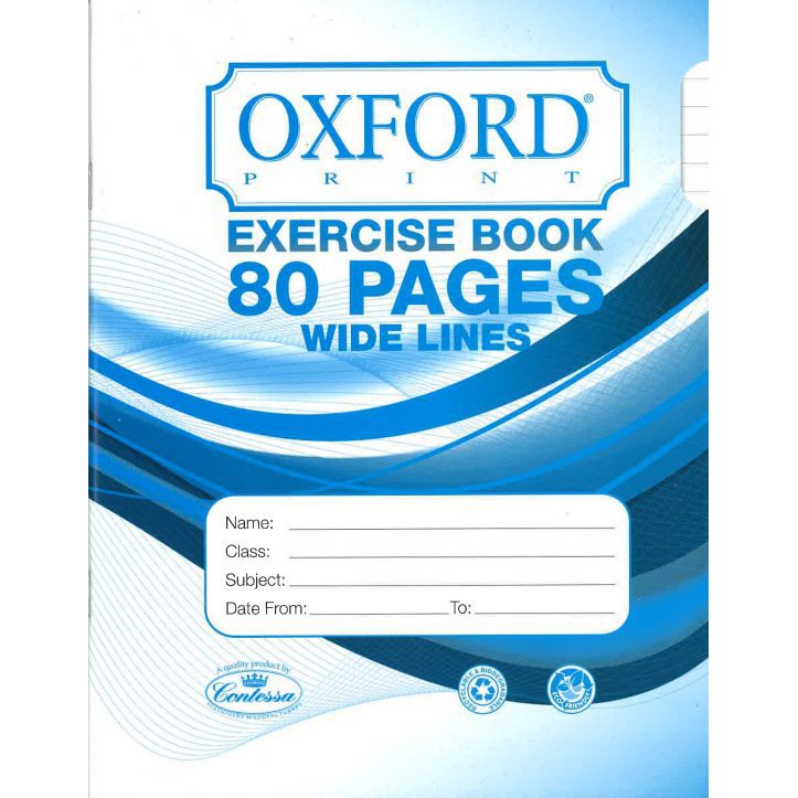 Exercise Books - Wide Lines Exercise Book - (Oxford) - 80
