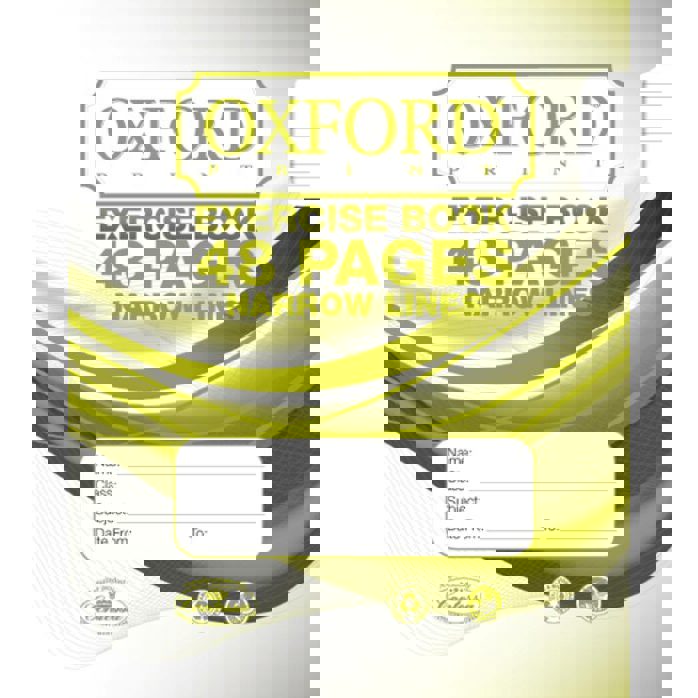 Exercise Books - Narrow Lines Exercise Book - (Oxford) - 48 Pages (13 lines)