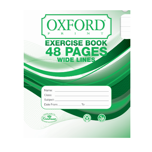 Exercise Books - Wide Lines Exercise Book - (Oxford) - 48