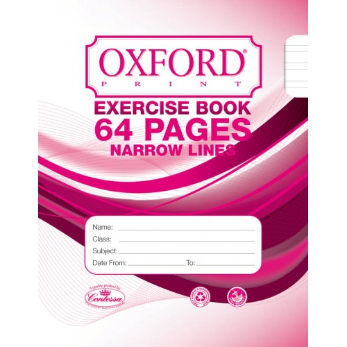 Exercise Books - Narrow Lines Exercise Book - (Oxford) - 64 Pages
