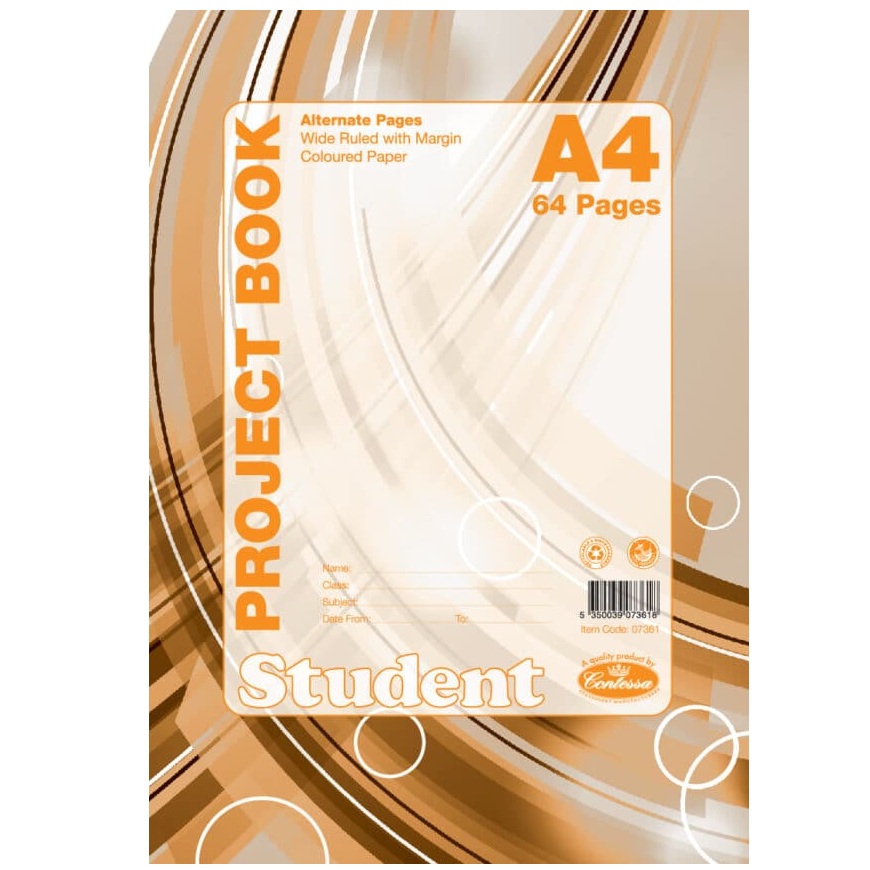 Project Books - A4 Project Book - (Contessa) - 64 Pages