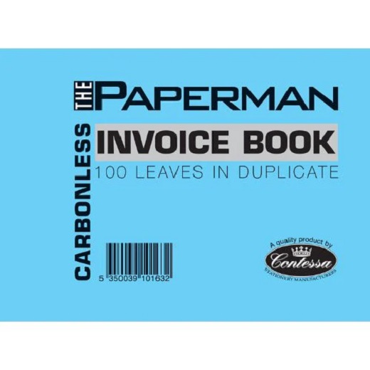 Invoice Books - A6 Carbonless Invoice Book - (Contessa) - 100 Leaves in Duplicate