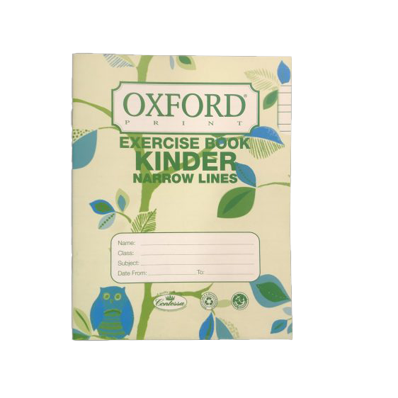Exercise Books - Kinder Narrow Lines Exercise Book - (Oxford)
