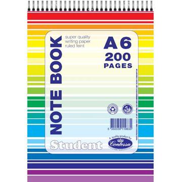 Notebooks - A5/A6/A7 Wire Bound Notebook - (Contessa) - A6 Top Bound