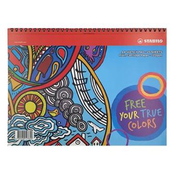 Sketchpads - A4 Spiral Sketch Pad - (Stabilo)