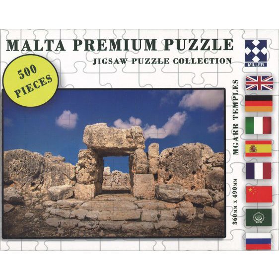 Malta Premium Puzzle - 500 Pieces - Temples