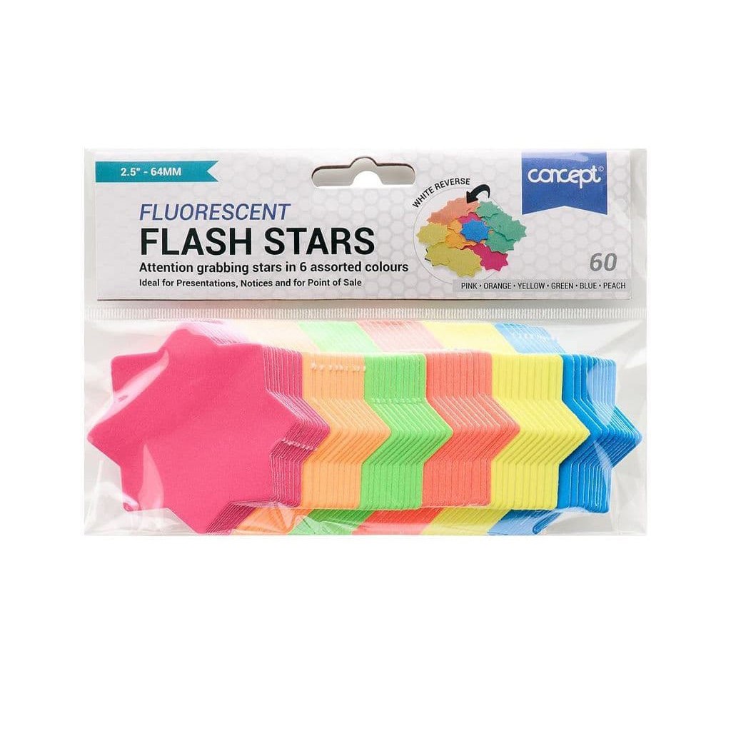 thumbnail image 2 of 120 Pack Small Neon Fluorescent Stars Price Display Tags – Fluorescent Labels For Retail Merchandise 2 of 4