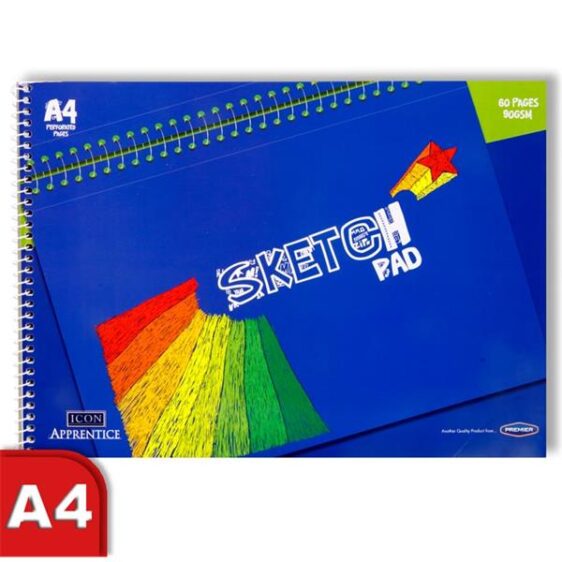 Sketchpads - A4 Spiral Sketch Pad - (ICON)