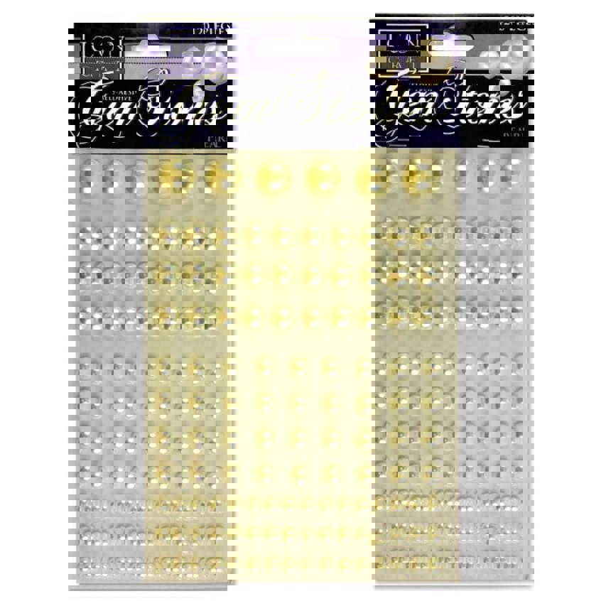 Crafts - Self Adhesive Pearl Gem Stones - (Icon Craft)