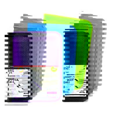 Folders - A4 Bright Zipper File Wallet - (Premier Office)