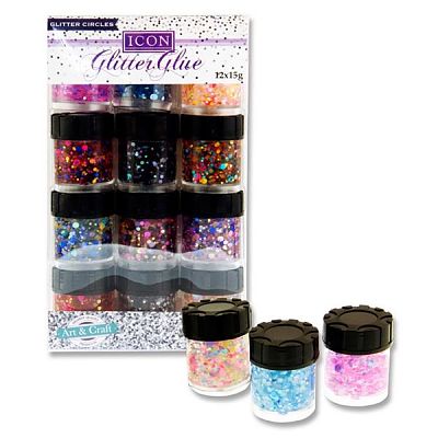 Glitters - Glitter Glue By 12 Tubs - (Icon Craft)