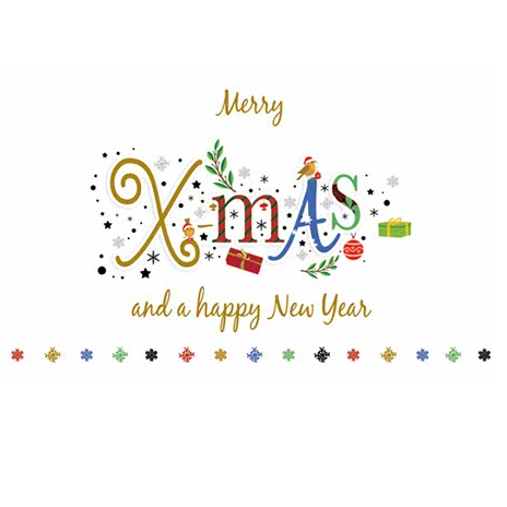 Landscape Christmas and New Year Cards - (Belgian Greetings) - Merry X-Mas and a Happy New Year