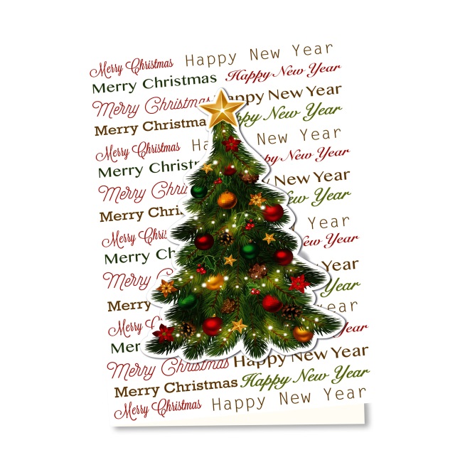 Christmas and New Year Cards - (Belgian Greetings) - Christmas Tree