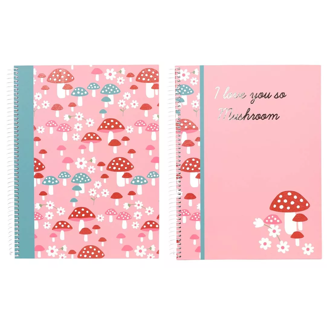 Notebooks - A5 Mushroom Hardback Lined Notebook