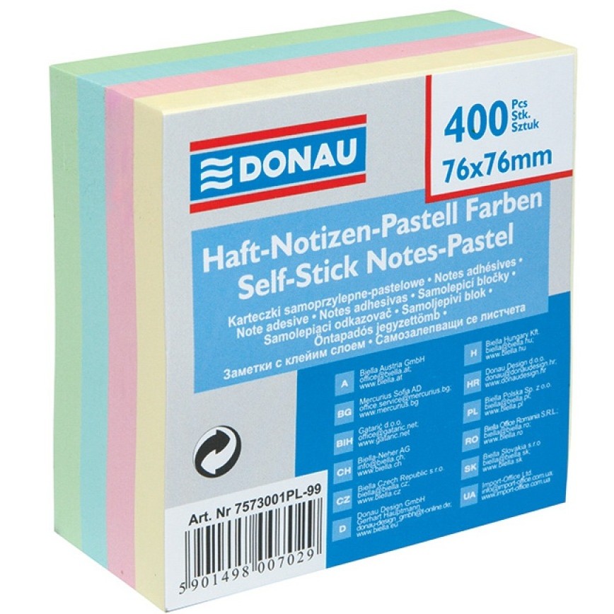 Sticky Notes - Pastel Mixed - (Donau)