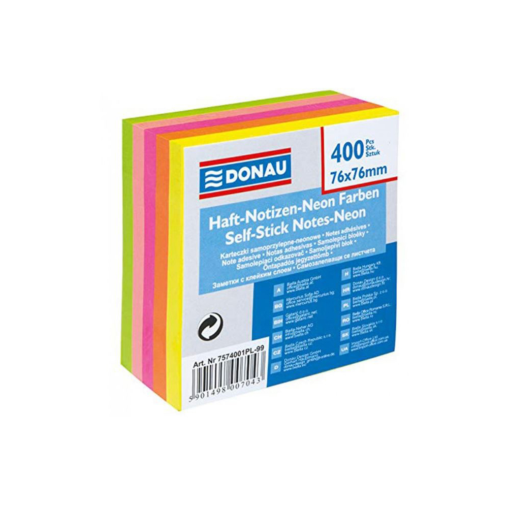 Sticky Notes - Self Stick Notes 76x76mm - (Donau)