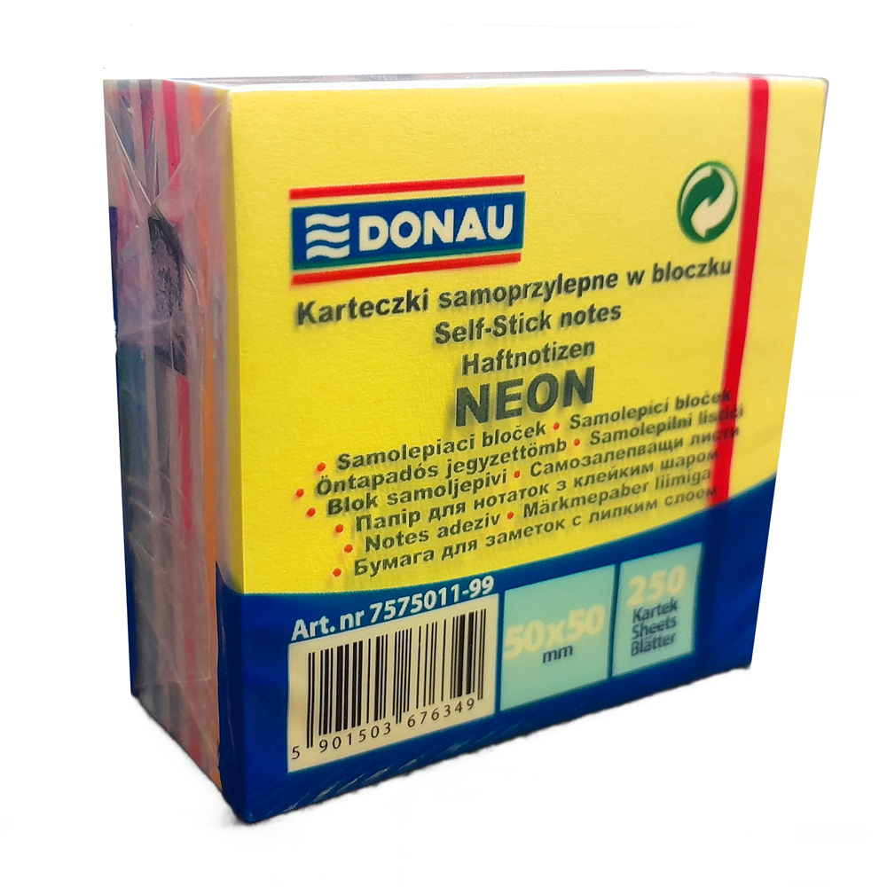 Sticky Notes - Neon Sticky Notes 50x50mm - (Donau)