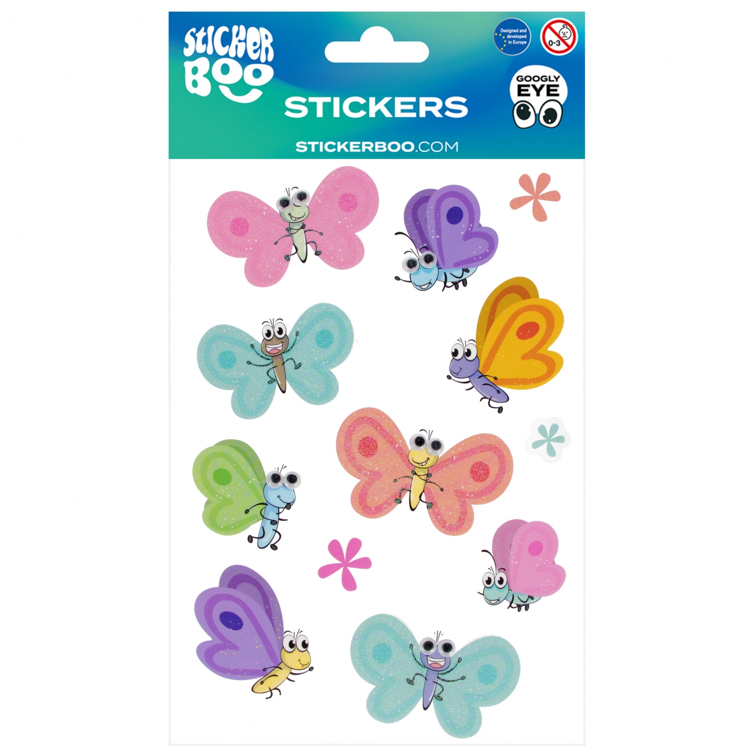 Stickers - Googly Eyes Butterfly Stickers