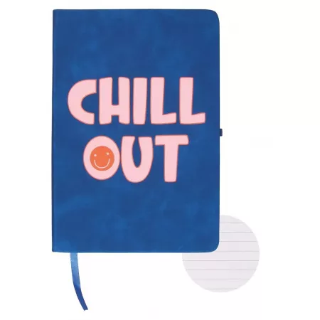 Notebooks - A5 Hardback Lined Notebook Chill Out - (Cresco)