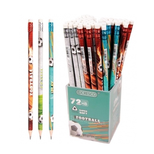 Pencils - Football HB Pencil with Eraser - (Cresco)