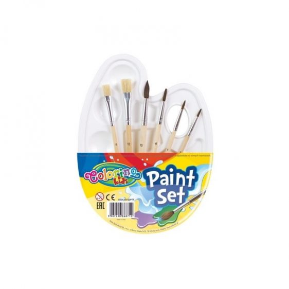 Brushes - Paint Brushes Set with Palette - (Colorino)