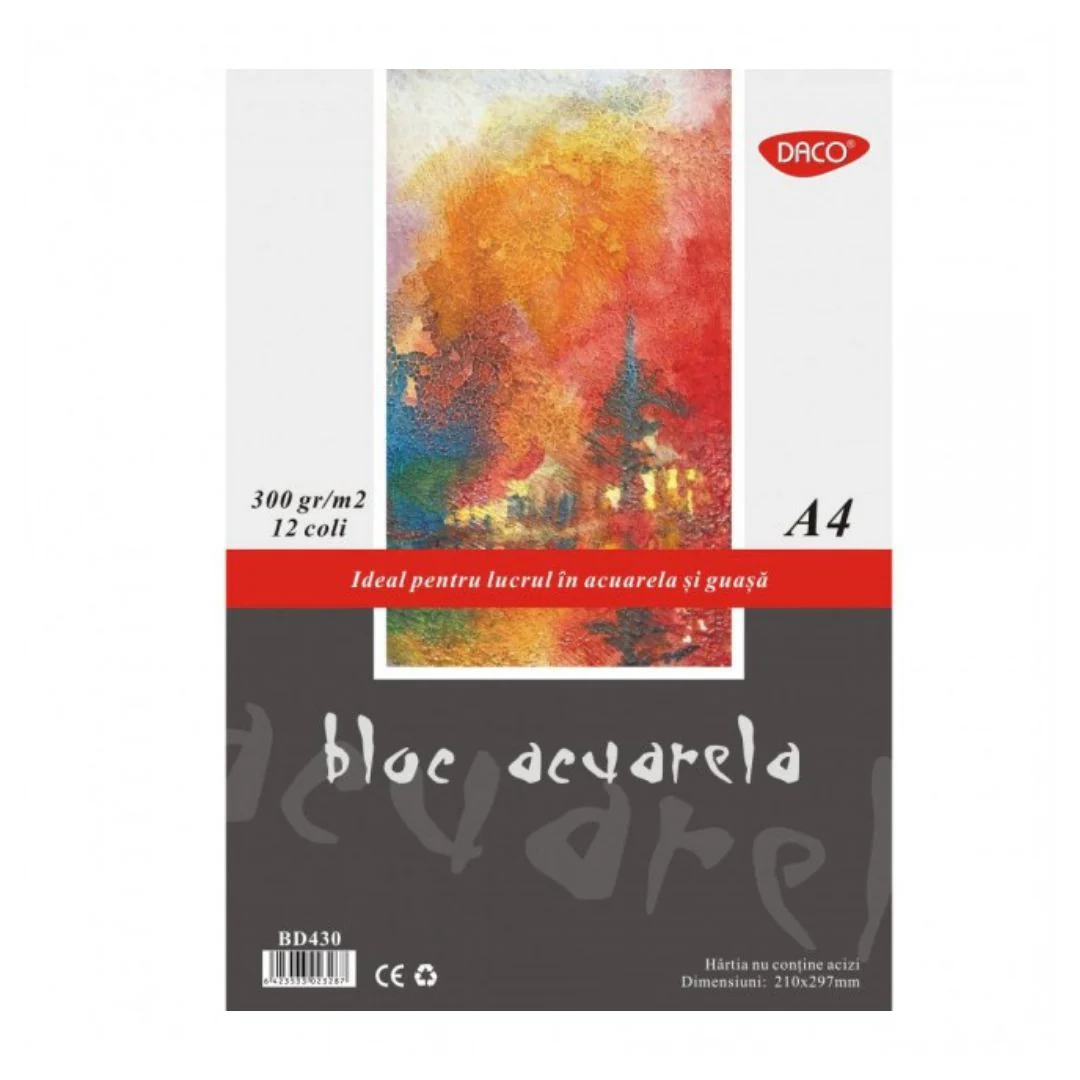 Sketchpads - Watercolour Sketch Pad 300gsm - (Daco) - A4