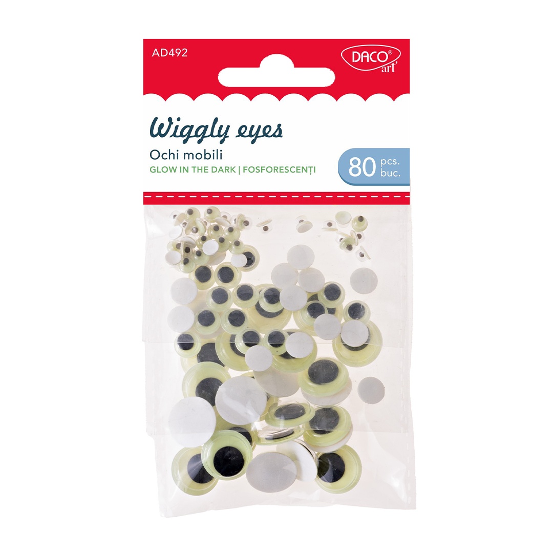 Crafts - Glow in the dark Googly Eyes - (Daco)