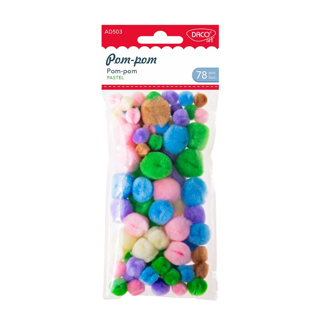 Craft- Pom-Pom Pastel-(daco)