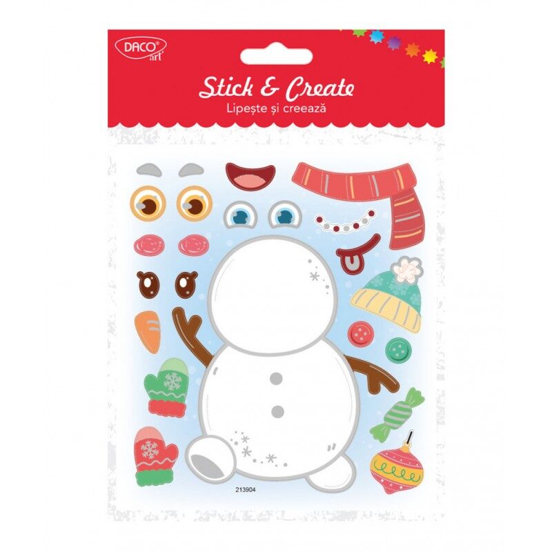 Stickers - Christmas Stick and Smile - (Daco Art) - Snowman