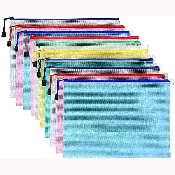 Folders - A5 Mesh Zip Folder/Bag - (Foska)