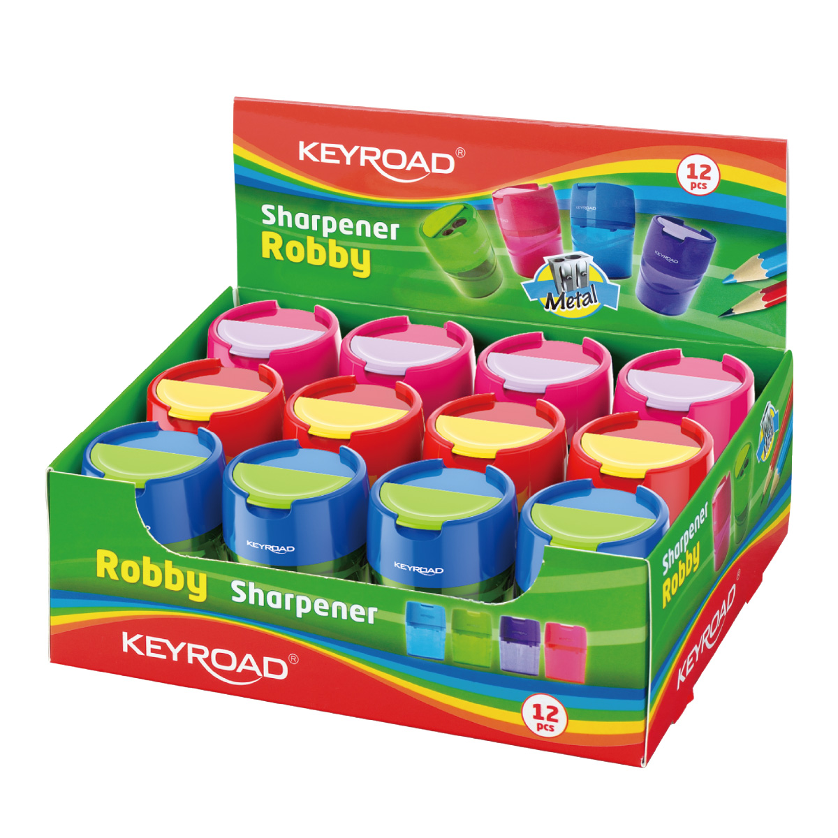 Sharpeners - 2 Hole Pencil Sharpener - (Keyroad)