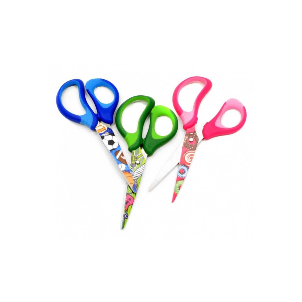 Scissors - Patterned Children's Scissors - (Keyroad)