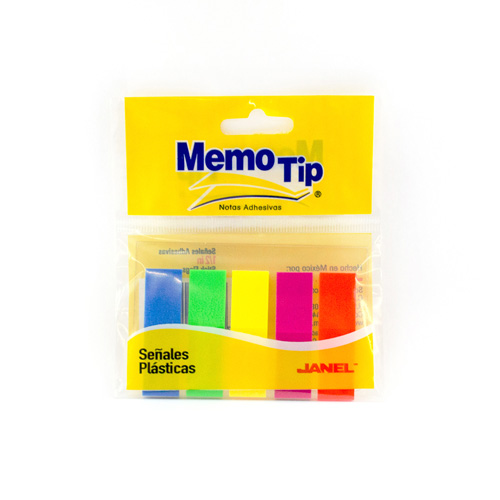 Dividers - Neon Colours Self Adhesive Flags - (Memo Tip)