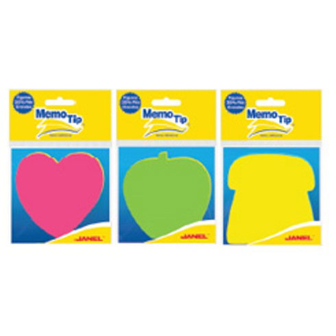Sticky Notes - Self Stick Shape Notes - (Memo Tip) - Apple