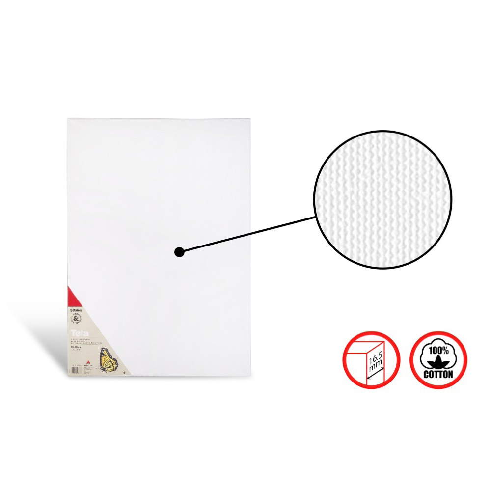 Canvas Boards - Artists Canvas Stretched TELA - Primo - 18x24x1.65cm
