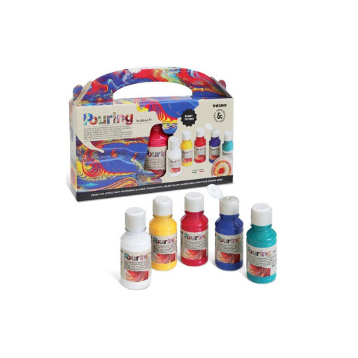 Paint - 5 ready mix Pouring Paint set- (Primo)