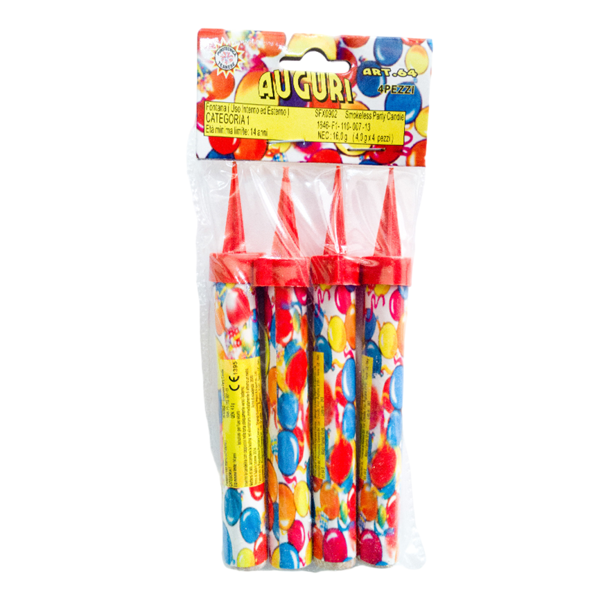 Flambe Party Candles - (Auguri)