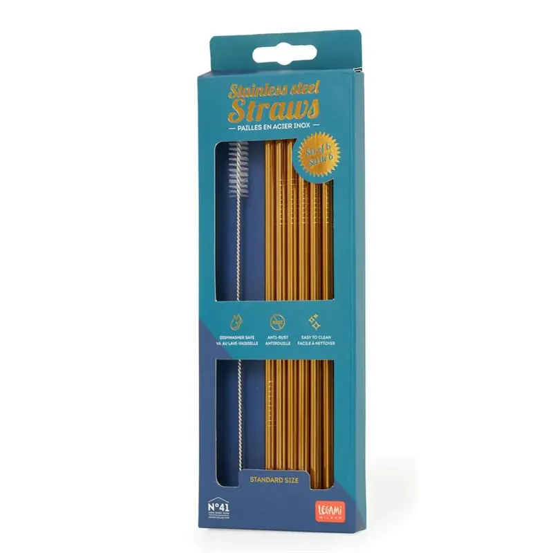 Straws - Stainless Steel Straws - (Legami Milano)