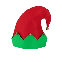 Hat - Santa's Elf Hat with Bells