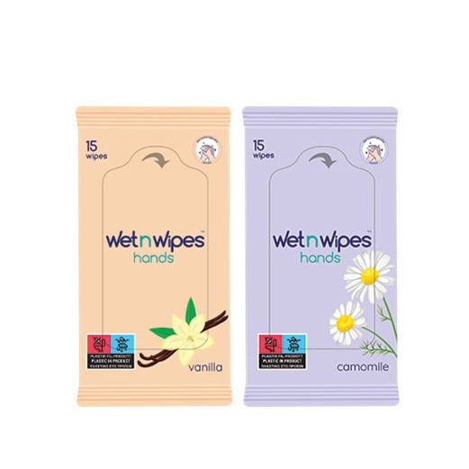 Wipes - x4 Small Packets of Wipes - (Wet n Wipes)