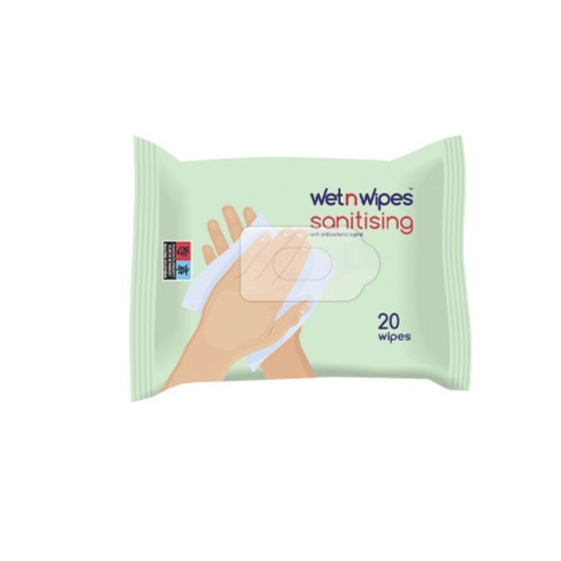 Wipes -  Small Packet of Antibacterial Wipes - (Wet n Wipes)