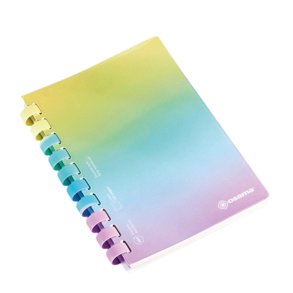 Notebooks - A5 Silicone Rainbow Pastel Notebook