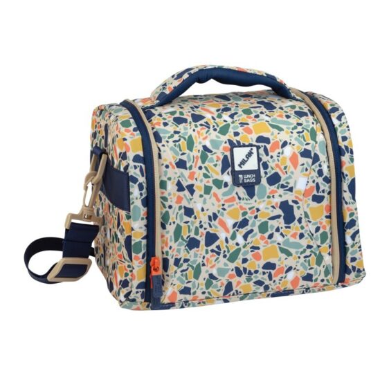 Bags - Isothermal Lunch Bag Large 5l - (Milan) - Coloured patches - Navy Blue