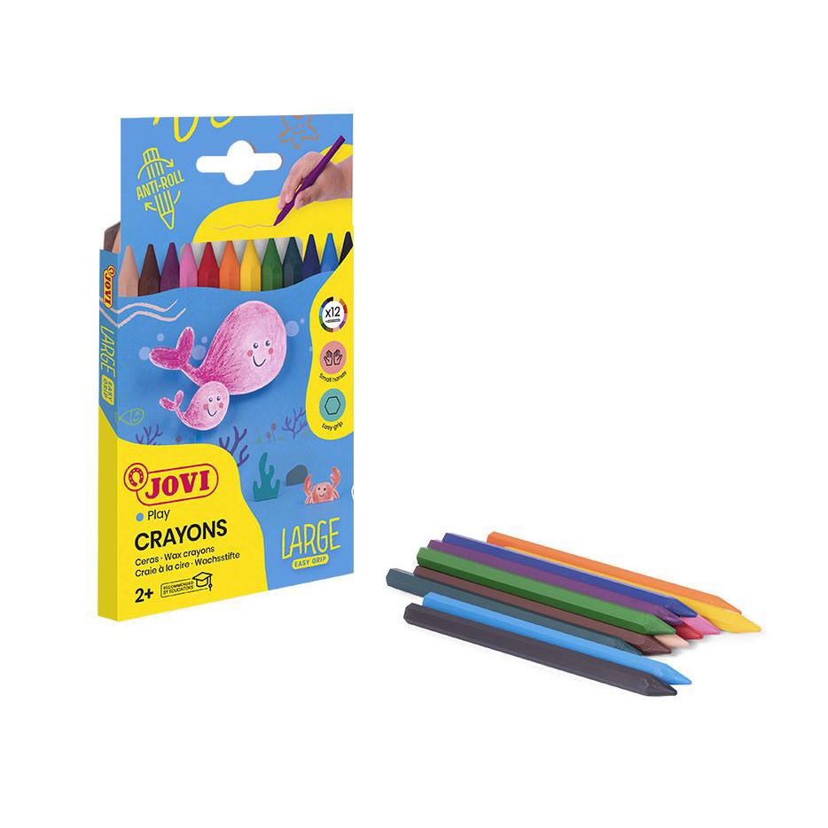 Crayons - Wax Crayons - (JOVI) - Pack of 12