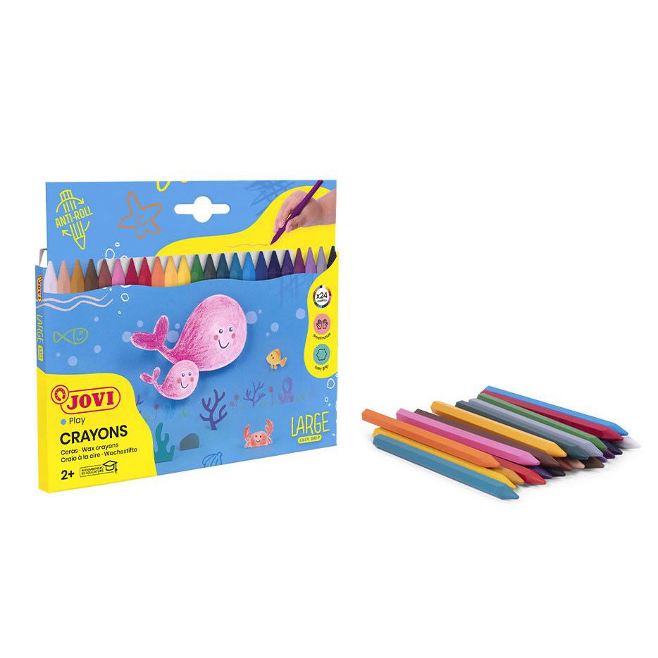 Crayons - Wax Crayons - (JOVI) - Pack of 24