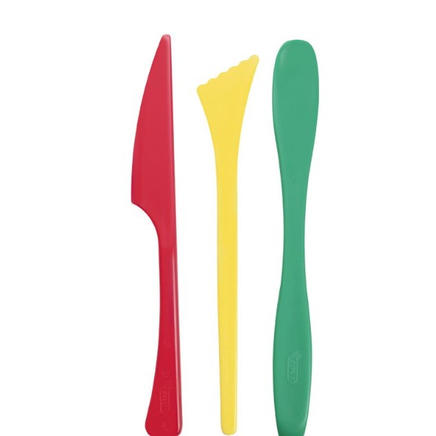 Play Dough - Modelling Spatulas - (Jovi) - 3 Colours