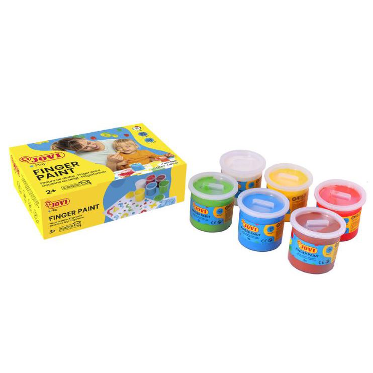Paint - Finger Paint Pack of 6 Colours - (JOVI)