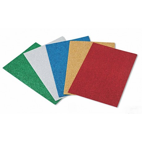 Foam Sheets - A4 Glitter Foam Sheets Pack of 5