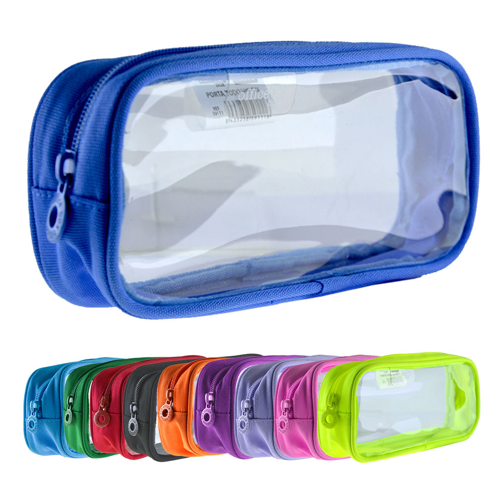Pencil Cases -Transparent Rectangular Pencil Case-(Vision)